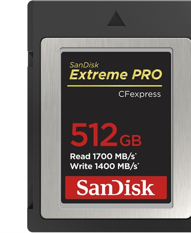 Deal: Sandisk 512GB Extreme PRO CFexpress Card Type B