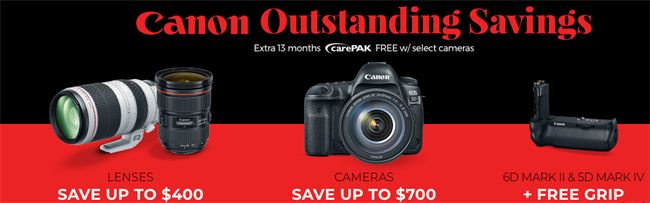 Canon Holiday Savings still in effect