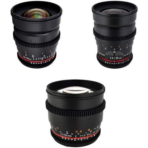 Deal: Rokinon T1.5 Cine Lens Bundle for Canon EF-Mount