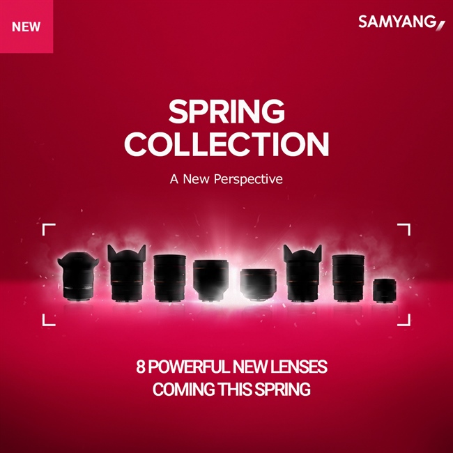 Samyang is launching 8 new lenses this spring