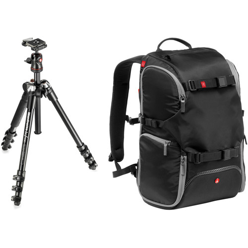 Deal: Manfrotto BeFree Compact Travel Aluminum Tripod and Advanced Travel Backpack Kit