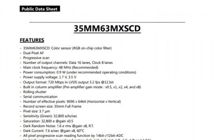 A document of a Canon 63MP full frame sensor has appeared - legit or hoax?