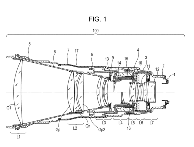 Canon Patent Application: Yet another super-telephoto patent