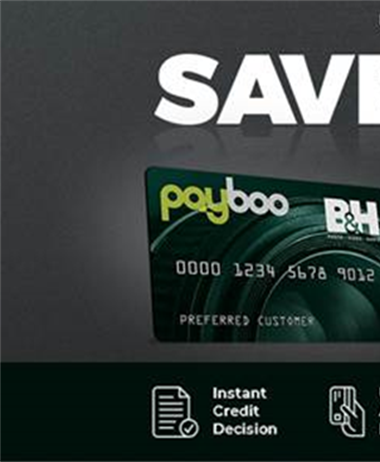 B&H launches PayBoo credit card - save on sales tax!