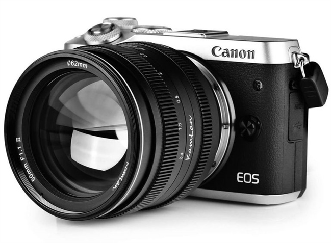 Kamlan 50mm F1.1 II officially announced for the EOS-M