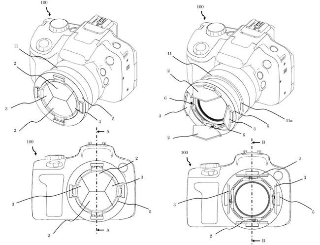 Canon Patent Application: A clever lens cap