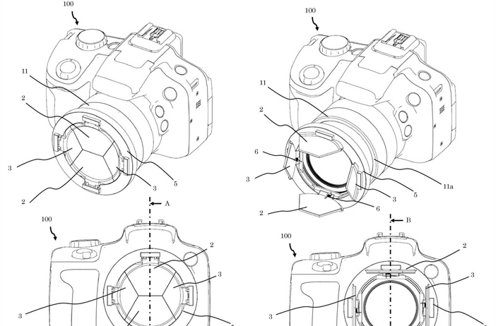 Canon Patent Application: A clever lens cap