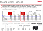 Canon Q2 financials - more bad news from the imaging segment