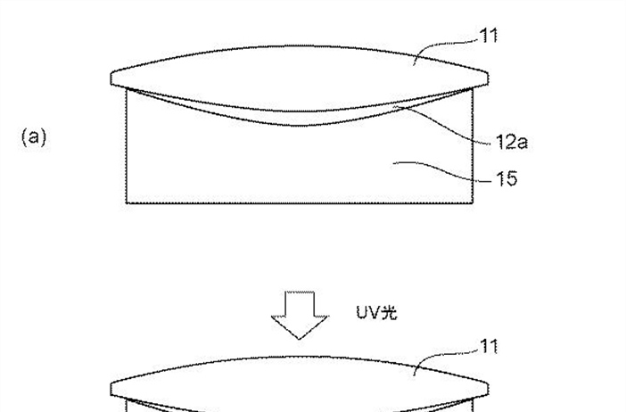 Canon patent application: New type of lens element bonding