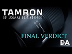 Tamron SP 35mm F1.4 USD (F045) Review