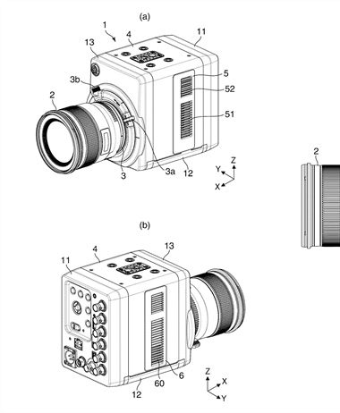 Canon Patent Application: Cooling a modular Canon CINI Camera