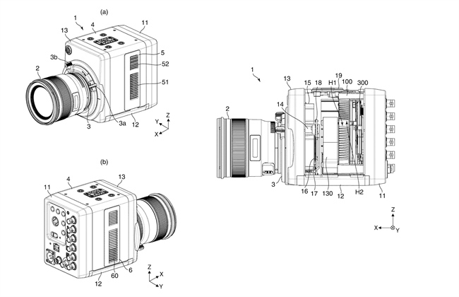 Canon Patent Application: Cooling a modular Canon CINI Camera
