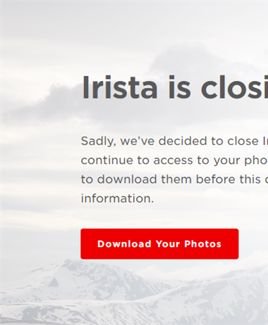 Canon is closing Irista