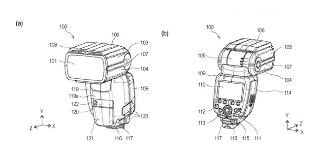 Canon Patent Application: High powered speedlite with cooling