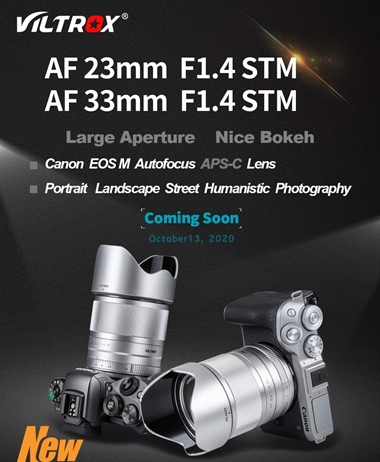 Finally! Viltrox EOS-M lenses coming October 13