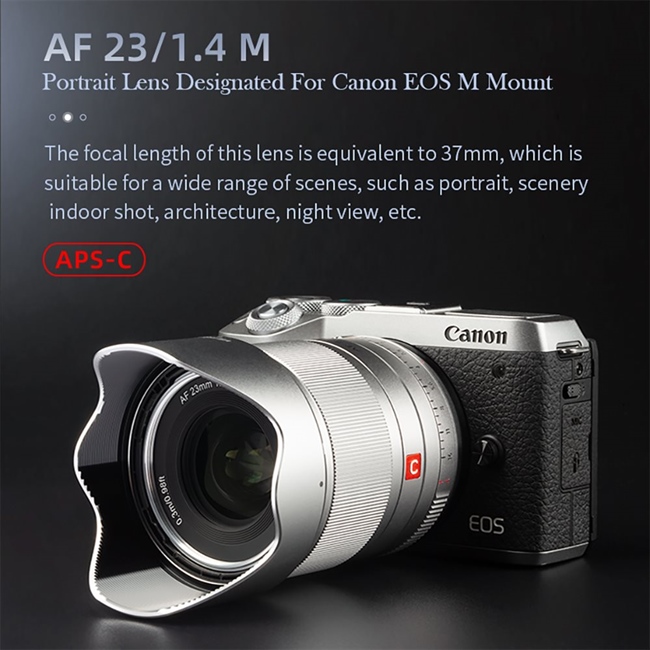 Some GAS worthy details about Viltrox's EOS-M 23mm F1.4