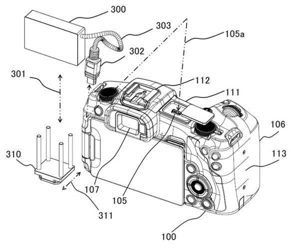 Canon Patent Application: Hotshoe mounted external USB devices