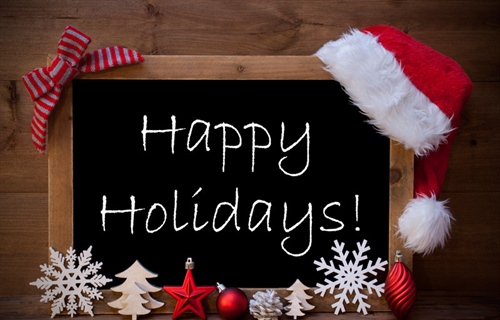 Wishing you Happy Holidays!