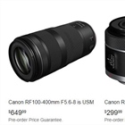Upcoming Canon RF 100-400 and RF 16mm images and price leak