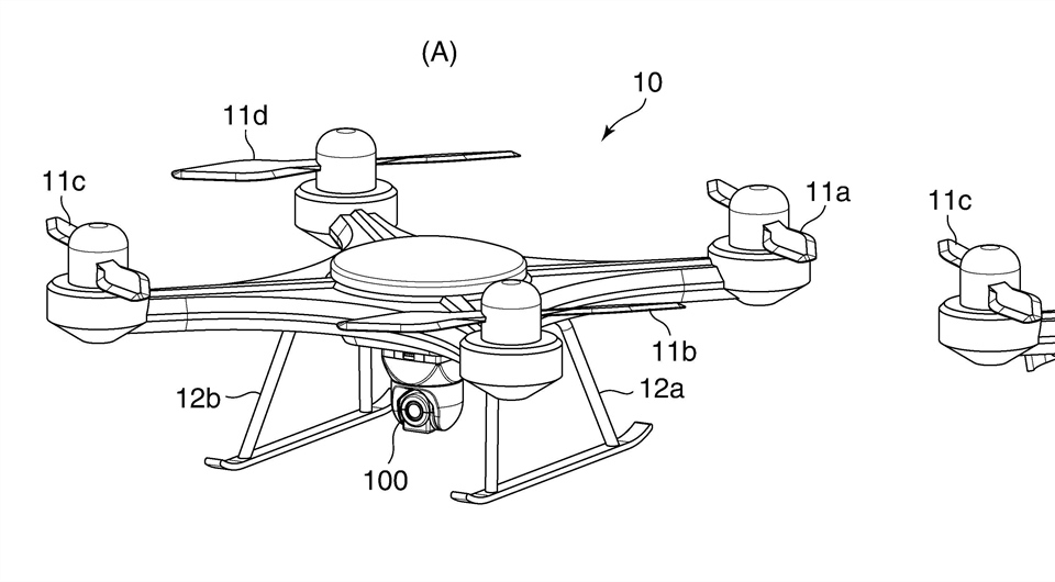 Canon Patent Application: Drone Camera Assembly