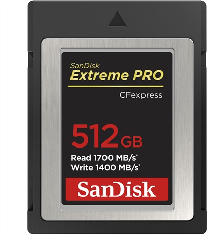 Deal: Sandisk 512GB Extreme PRO CFexpress Card Type B