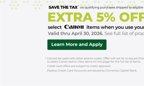 Canon Gear Deals at B&H: Extra Savings with Payboo Card on R5 & R6 Cameras