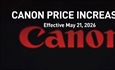 Canon Announces Price Increases on 12 Interchangeable Lens Cameras, 47 Lenses, and 4 Compact Cameras in Japan
