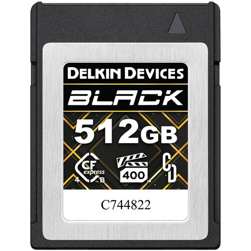 Delkin 512GB BLACK CFexpress Type B 4.0 Card – Now Only $349.99 (Save $185)