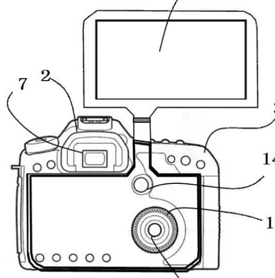 Canon patent for new style of articulating display