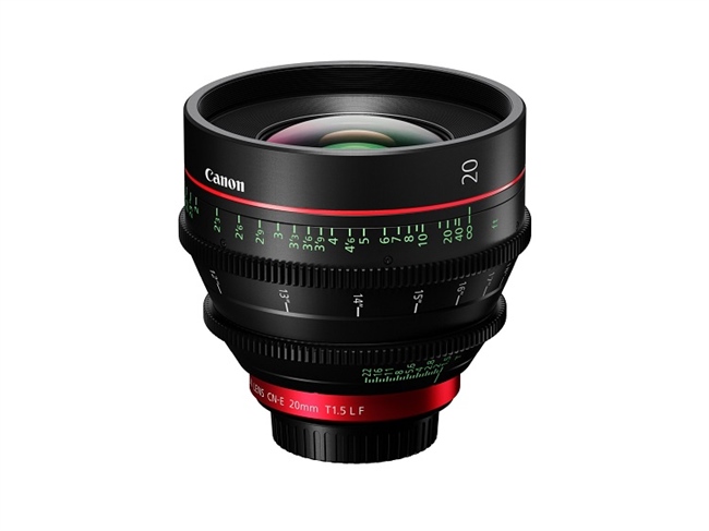 Canon announces the CN-E20mm T1.5 L F lens