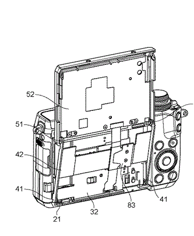 Canon Patent Application New Tilt screeen mechanism for EOS-M Cameras