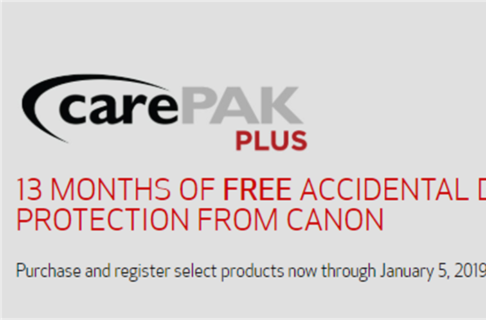 Canon CarePAK PLUS is back