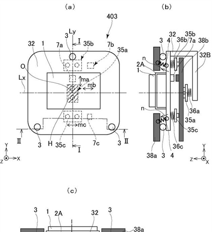 Canon Patent Application: Sensor stabilization
