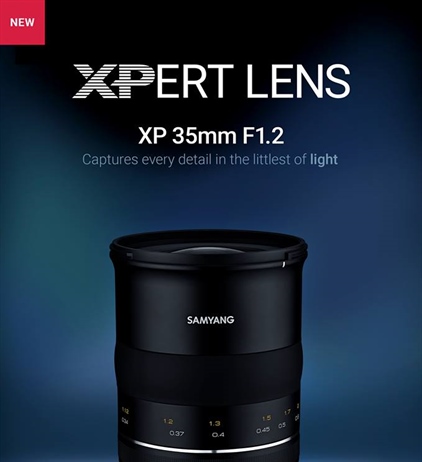 Sanyang announces the XP 35mm 1.2 for Canon EF